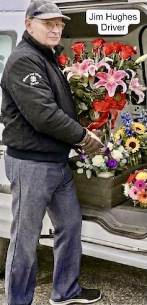 Jim Hughes, our own flower delivery driver