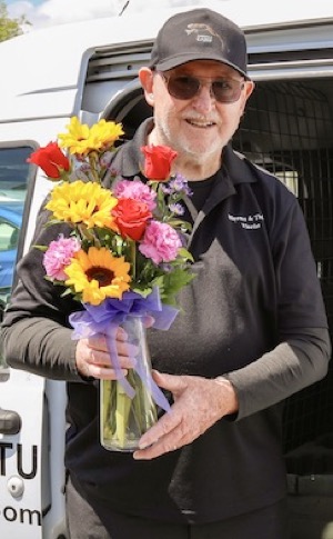 Ron McFall, our own flower delivery driver