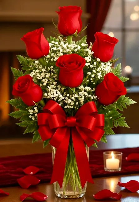 1/2 Dozen Red Roses