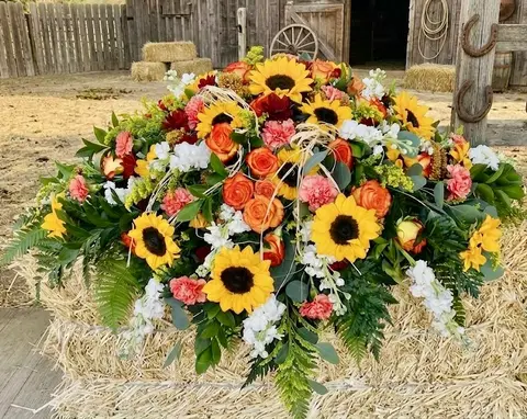 Country Casket Spray